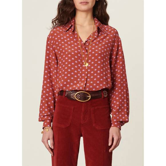 VANESSABRUNO Tops - NEW VANESSABRUNO helianne blouse in roux